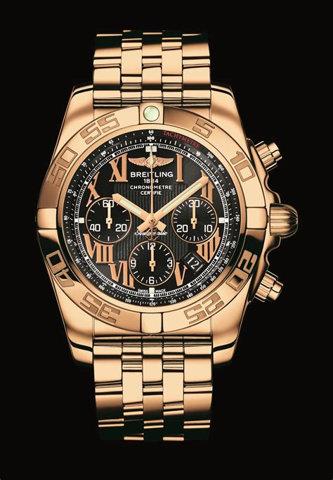 18k gold breitling chronomat|breitling chronomat rose gold.